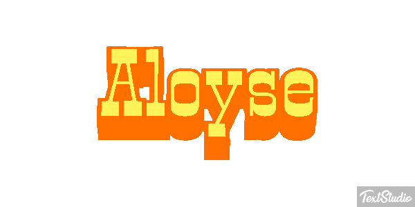 Aloyse Tekst effect