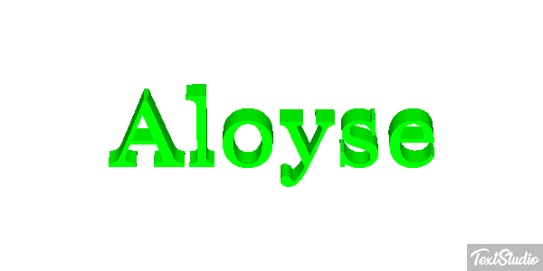 Aloyse Tekst effect