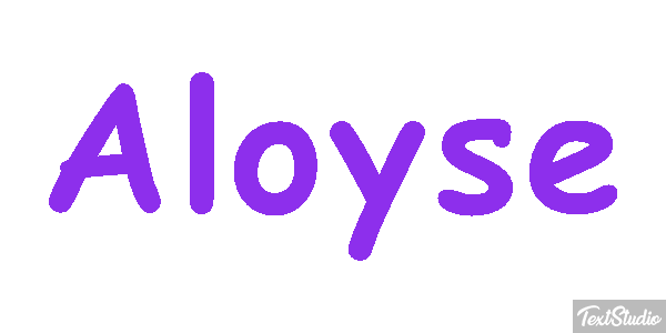 Aloyse Tekst effect