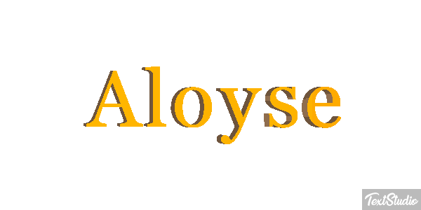 Aloyse Tekst effect