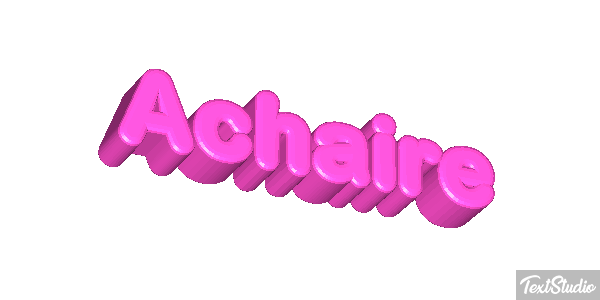 Achaire Tekst effect