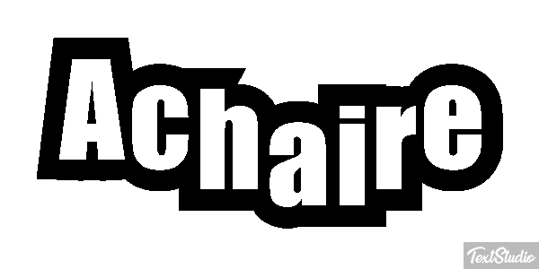Achaire Tekst effect
