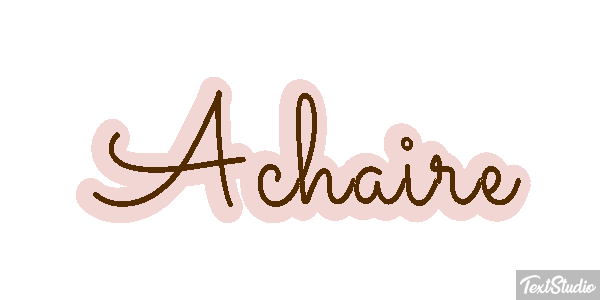 Achaire Tekst effect
