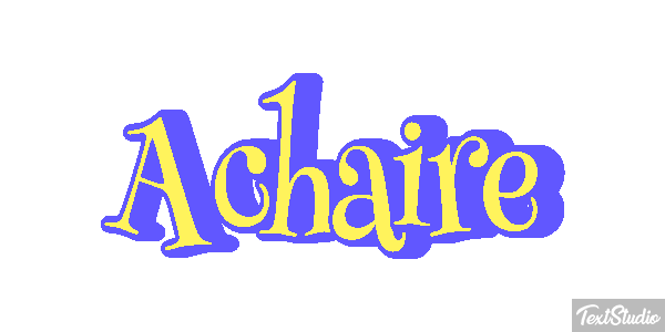 Achaire Tekst effect
