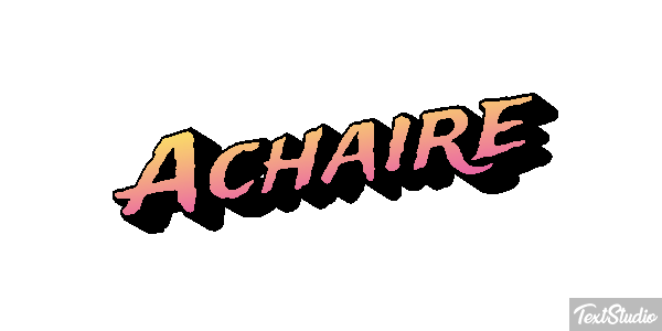 Achaire Tekst effect