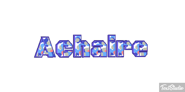 Achaire Tekst effect