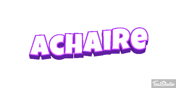 Achaire Tekst effect