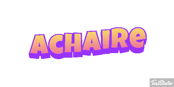 Achaire Tekst effect