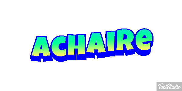 Achaire Tekst effect