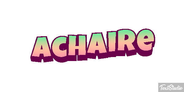 Achaire Tekst effect