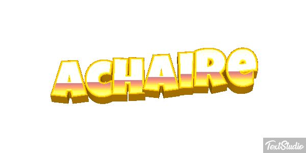 Achaire Tekst effect