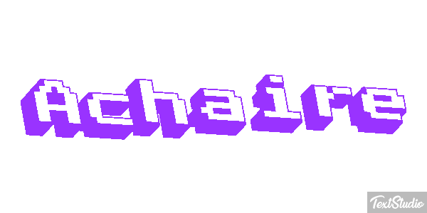 Achaire Tekst effect