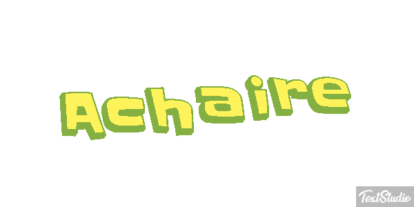 Achaire Tekst effect