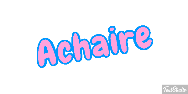 Achaire Tekst effect