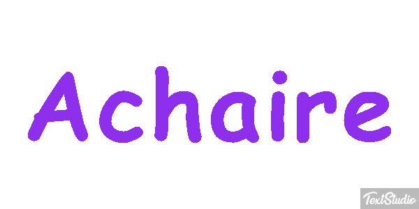 Achaire Tekst effect