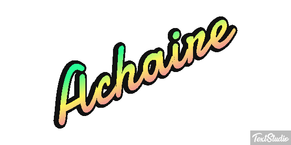Achaire Tekst effect
