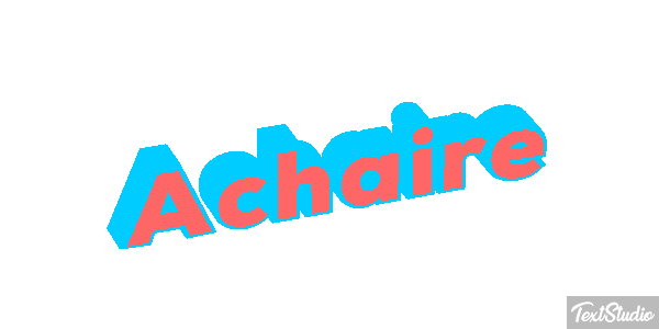 Achaire Tekst effect