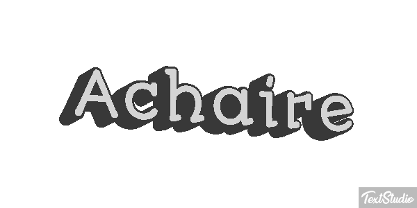 Achaire Tekst effect