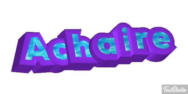 Achaire Tekst effect
