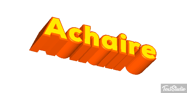 Achaire Tekst effect