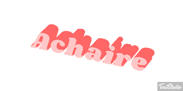 Achaire Tekst effect