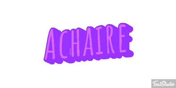 Achaire Tekst effect