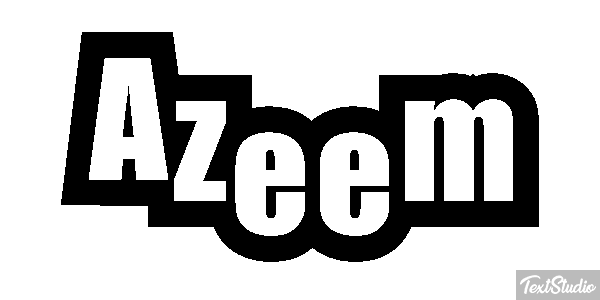 Azeem Tekst effect
