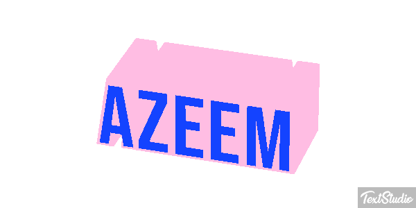 Azeem Tekst effect