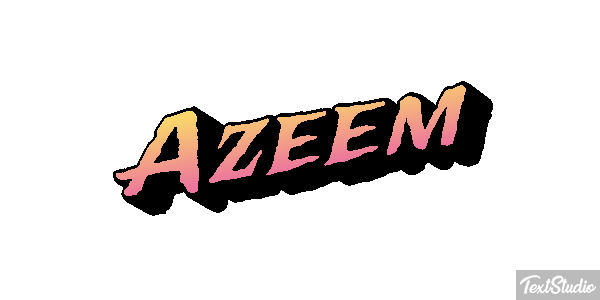 Azeem Tekst effect