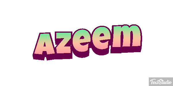 Azeem Tekst effect