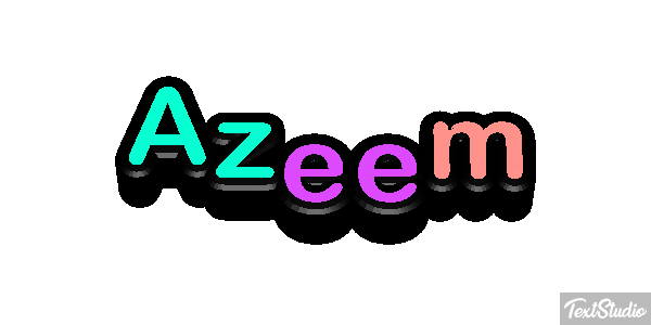 Azeem Tekst effect