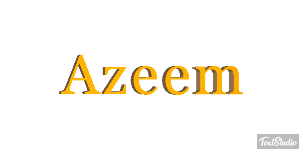 Azeem Tekst effect