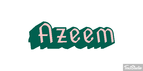 Azeem Tekst effect