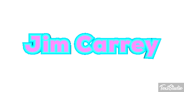 Jim Carrey Efeito do texto
