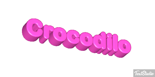 Crocodilo Effetto testo
