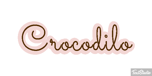 Crocodilo Effetto testo