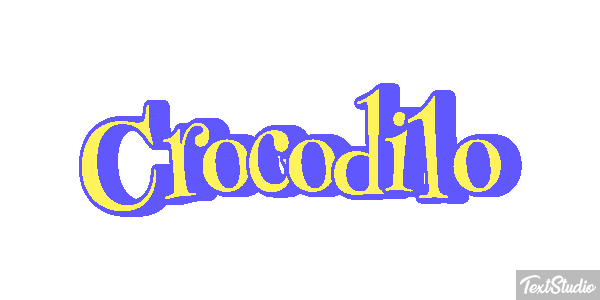 Crocodilo Effetto testo