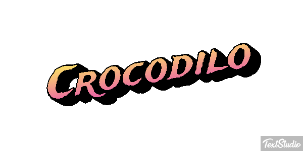 Crocodilo Effetto testo