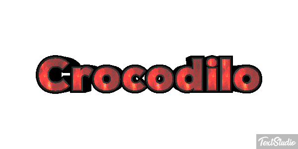 Crocodilo Effetto testo