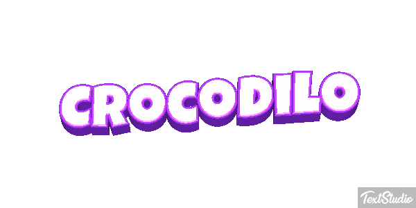 Crocodilo Effetto testo