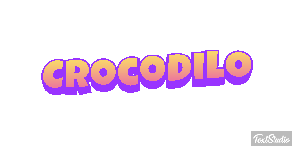 Crocodilo Effetto testo