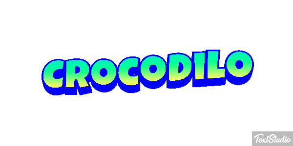 Crocodilo Effetto testo