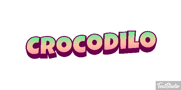 Crocodilo Effetto testo