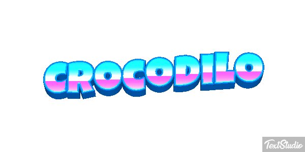 Crocodilo Effetto testo