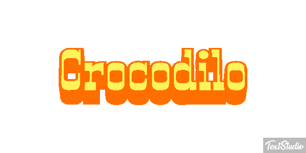 Crocodilo Effetto testo