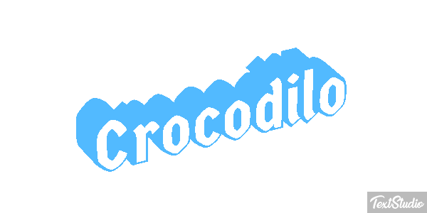 Crocodilo Effetto testo