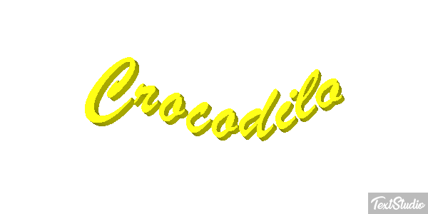 Crocodilo Effetto testo