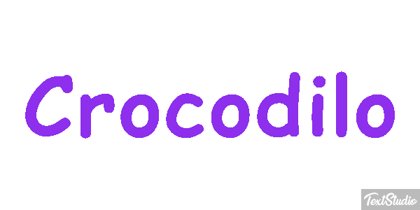 Crocodilo Effetto testo