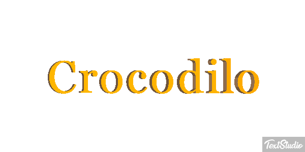 Crocodilo Effetto testo