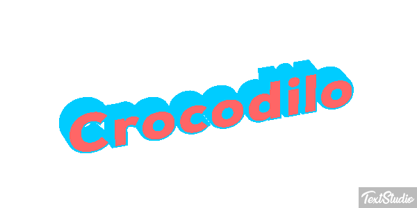 Crocodilo Effetto testo